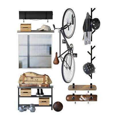 现代饰品摆件 鞋柜 鞋架 单车 滑板